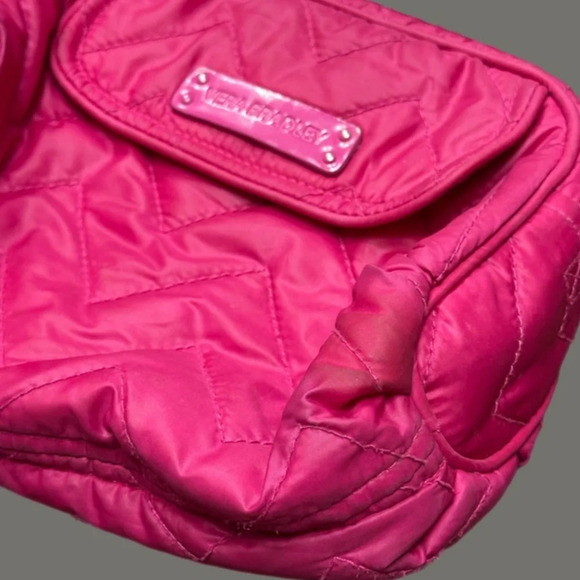 Vera Bradley hot pink quilted puffy crossbody purse - Picture 3 of 6